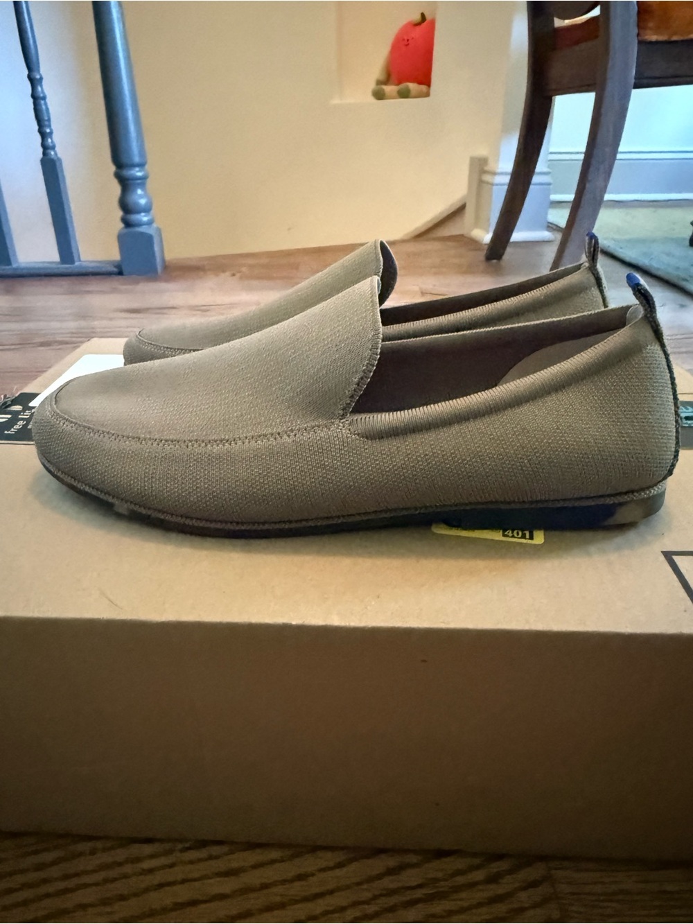 Rothy's Men's Slip-On Ravello Loafer in Light Brown (Taupe) Knit